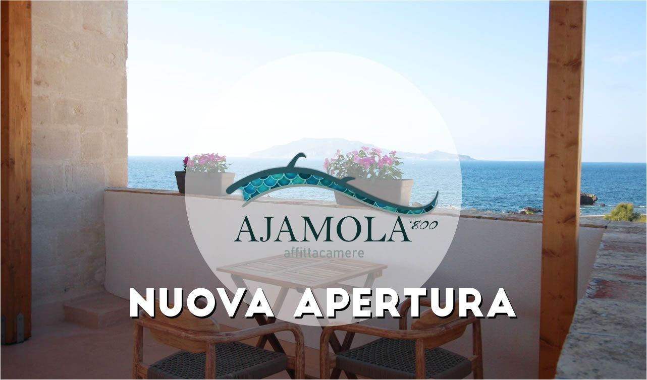 Nuova apertura Ajamola '800, Ajamola affittacamere Favignana con 5 stelle